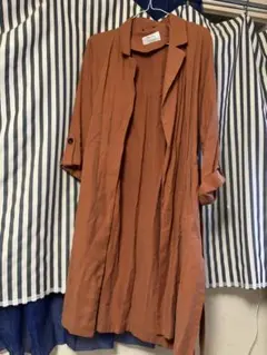 Bershka オレンジ ロングシャツワンピースのサムネイル