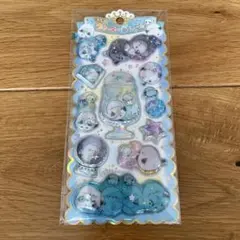 キラキラウォーターinシール　シマエナガ