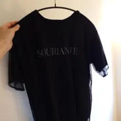 組曲 SOURIANTE 半袖Tシャツ ブラック Fサイズのサムネイル
