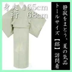 裄６８ｃｍ　上品に華やぐ【手描き本友禅】　高価な【絽ちりめん】　美品の訪問着ですのサムネイル