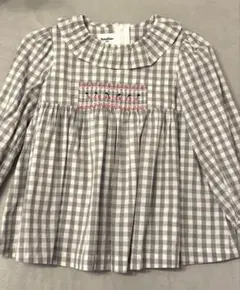 f*i様 familiar ギンガムチェック 長袖100cm チュニック　ファミ