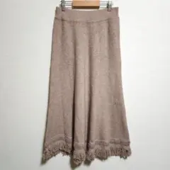 anap mimpi フリンジ ニット ロングスカート サイズF リメイクのサムネイル