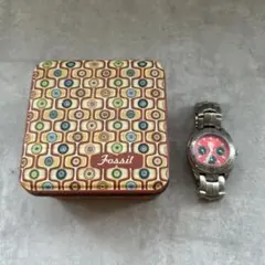 FOSSIL blue BQ9162 シルバー腕時計 - メルカリ