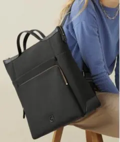 【美品】COLE HAAN グランド アンビション ネオプレン バックパック 黒