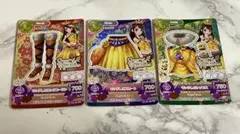 アイカツ キングレオコーデ 紫吹蘭 3枚 セット