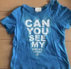 DIESEL 青 Tシャツ 100%コットン