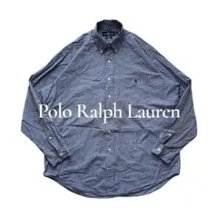 Polo Ralph Lauren オーバーサイズ ブルーチェック シャツ