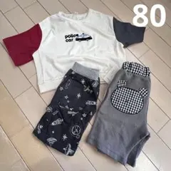 ポリスカーTシャツ パンツセット 80cm