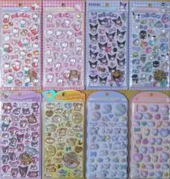 【シール】ボンボンドロップシール他 サンリオ はぴだんぶい含8枚セット 正規品
