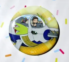 デジモン02　伊織　サブマリモン　缶バッジ　Ani Birth　キディランド