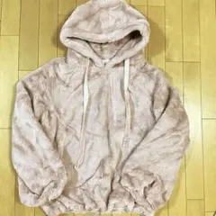 美品 BUBBLES バブルス もこもこ ファー パーカー プルオーバー F