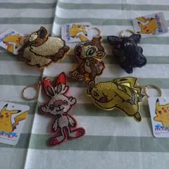 ポケモン ☆キラキラキーホルダー5点セット