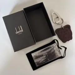 dunhill ダンヒル ドッグ キーホルダー キーリング ブラウン