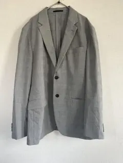 極美品未使用ユニクロUNIQLO 感動ジャケット グレンチェック Lサイズ洗える