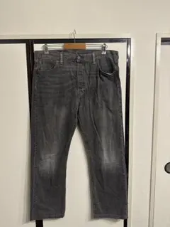 古着 Levi's 501 ブラックデニム W36 フェード トルコ製