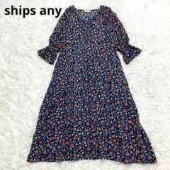 SHIPS any:〈洗濯機可能〉ボタニカル エンパイア ライン ワンピース