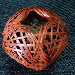竹籠　竹細工　花籠　一輪挿し