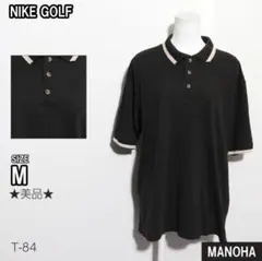NIKE GOLF メンズ 半袖シャツ ポロシャツ 前ボタン Mサイズ 古着