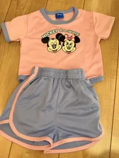 Disney ミッキー＆ミニー 半袖Tシャツ ショートパンツ セット