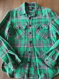 RRL Ralph Lauren ネルシャツ グリーン チェックのサムネイル