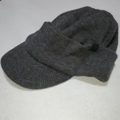レックハッター グレー ニット帽 つば付き　裏ボア　XL　ブリムボアワッチ