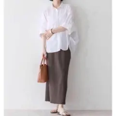 【美品】アメリカンホリック　リブ　タイトスカート　S ブラック