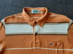 【値下げ！】クロコダイル　ストライプポロシャツ