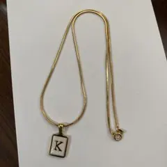 イニシャルネックレス k