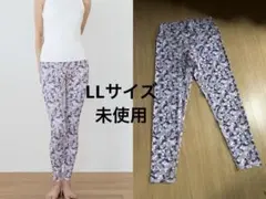 未使用SUKALA★LLサイズ★ピンクプリント柄ハイウエストレギンス