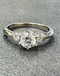 大特価 PT900 ダイヤモンド メンズリング 0.32ct - メルカリ