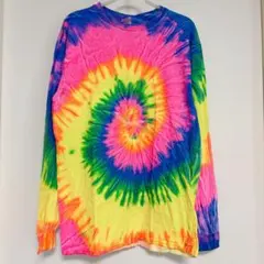 GILDAN タイダイ柄 長袖カットソー 【M】海外古着 カジュアル 派手