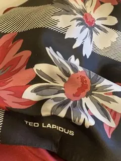 TED LAPIDUS vintage 大判スカーフ78×78 タータンチェック