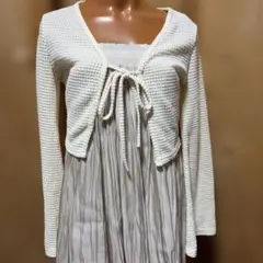SHEIN アイボリー 長袖カーディガン S