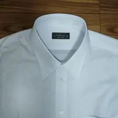 STUART KENT SS1102-1A　水色 ストライプ 長袖シャツ