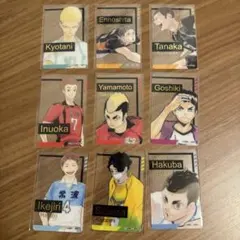ハイキュー ファンパーク 箔押し　クリアカード セット　コレクション