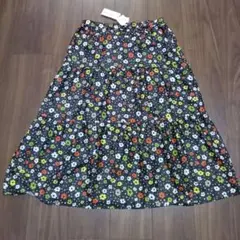 【値下げ】ピエールカルダン　花柄フレアロングスカート