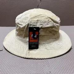 新品 ニューハッタン バケットハット コーデュロイのベージュ系サンド L/XL