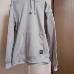 グレー フード付き スウェットパーカー