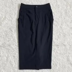 美品・近年モデル✨Sov.　メリルハイテンションスカート　黒　ストレッチ　XS位