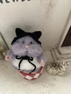 はむにぎり 黒猫ちゃんボンネット