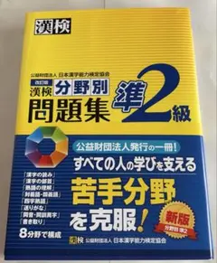漢検準2級分野別問題集のサムネイル