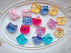 レジン製おはじきシール キャラクターシール 16個セット