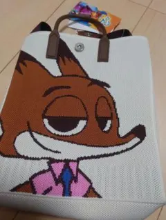 しまむら　ズートピア2　ニック　ショルダーバック　ニットバック