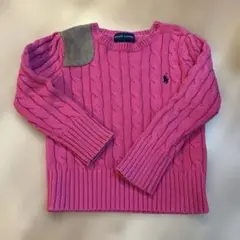 RALPH LAUREN ラルフローレン ベビー　キッズ　ピンク　セーターニット