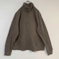 Dockers ハーフジップ スウェット ブラウン L