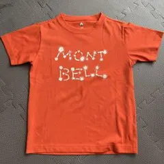 モンベル Tシャツ 130サイズ オレンジ