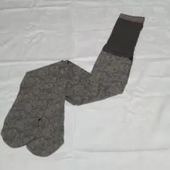 新品　花柄タイツ 　グレー　　（No.507）