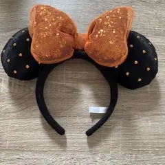 【美品、お値下げしました】ディズニー カチューシャ　ハロウィン　オレンジ