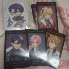 にじさんじ　ハピトリ　チェキ　購入特典　剣持刀也　家長むぎ　伏見ガク　夕陽リリ