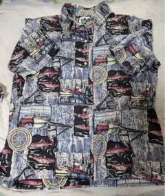 Hilo Hattie XL 半袖シャツ ボート柄XL